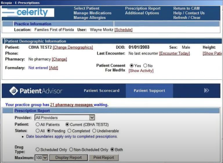 CAM by Celerity EHR Software EHR and Practice Management Software