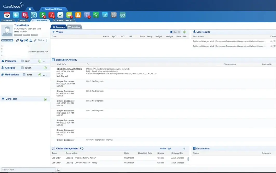 CareCloud EMR Software EHR and Practice Management Software