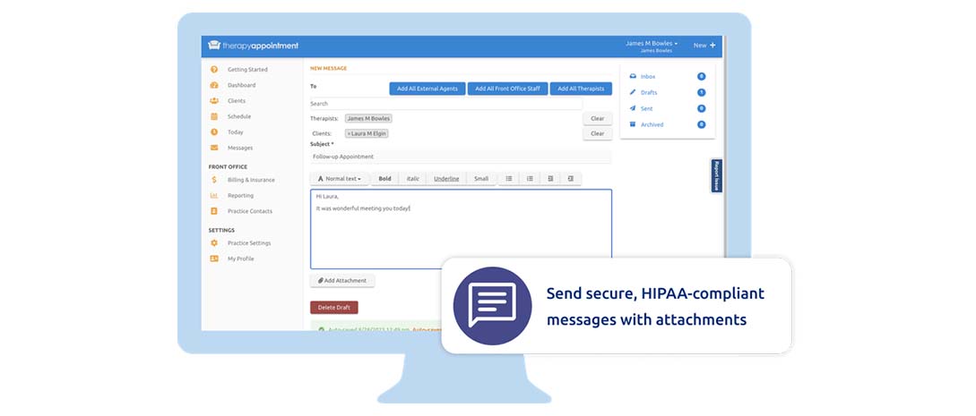TherapyAppointment EMR Software EHR and Practice Management Software