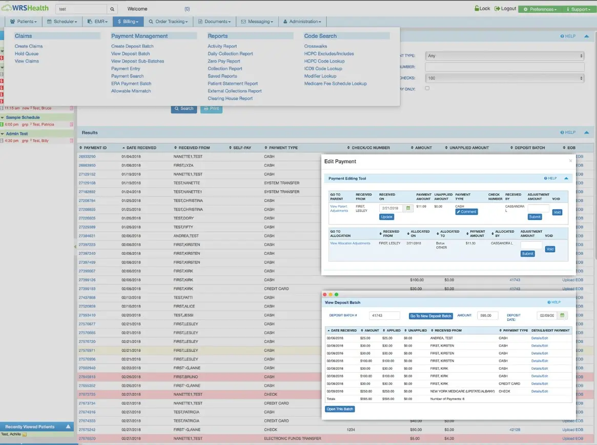 WRS Health EMR Software EHR and Practice Management Software