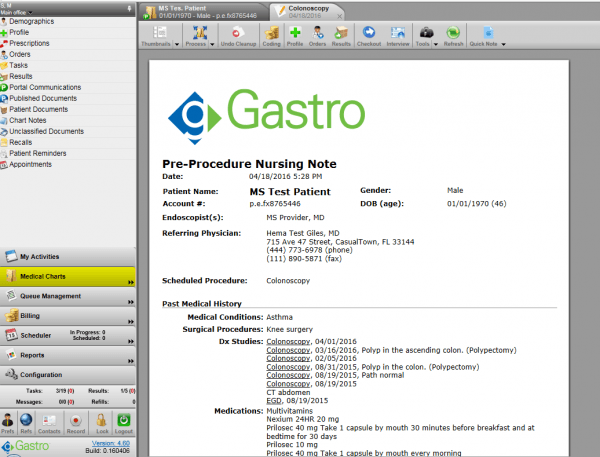 gGastro EHR Suite EHR and Practice Management Software
