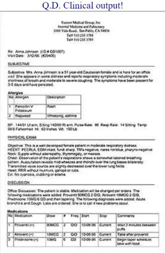 Q.D. Clinical EMR Software EHR and Practice Management Software