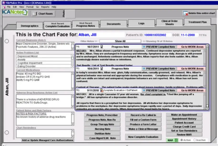 ICANotes EMR Software EHR and Practice Management Software