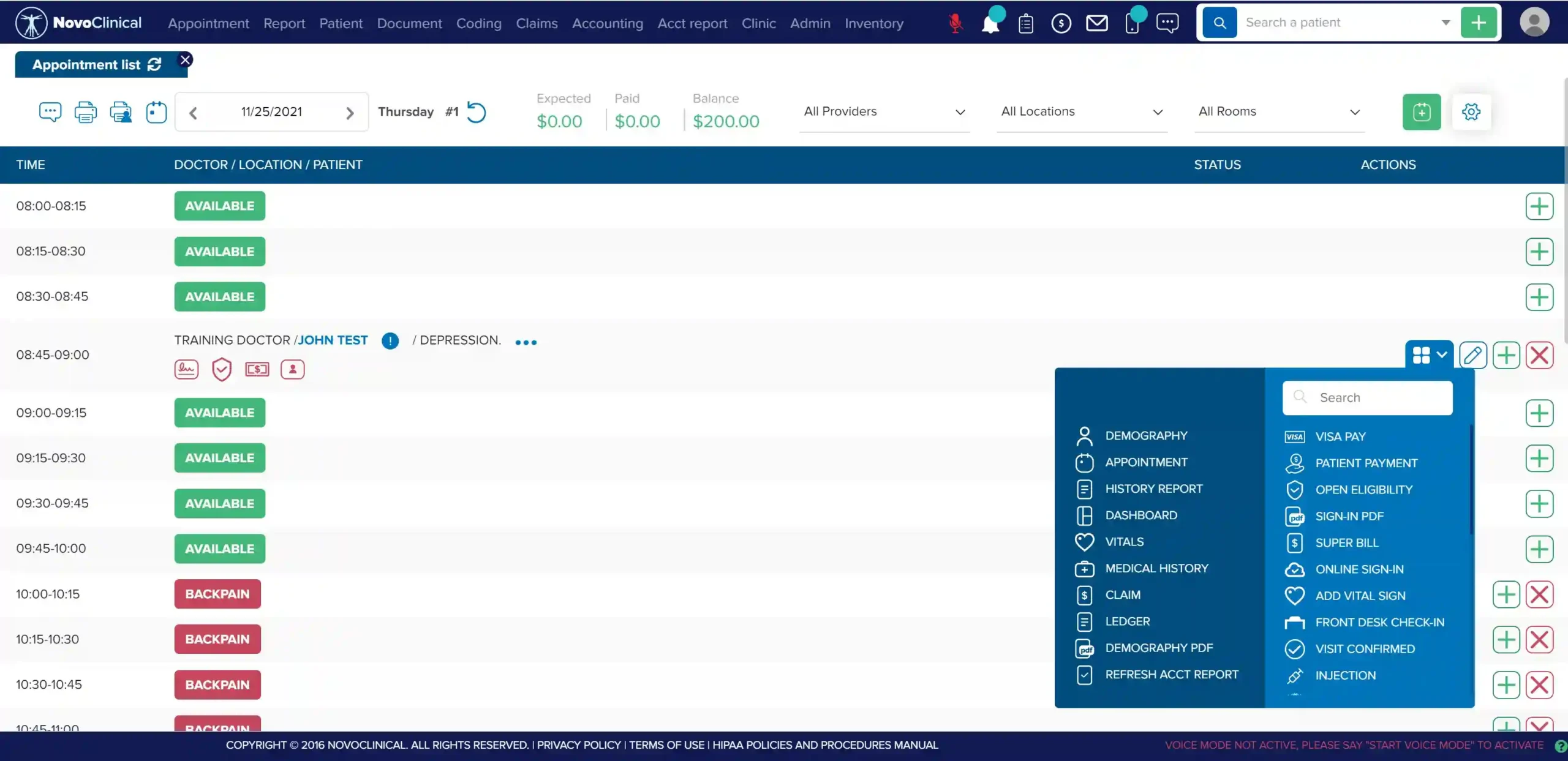 NovoClinical EHR Software EHR and Practice Management Software
