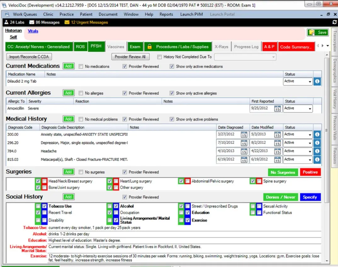 VelociDoc EMR Software EHR and Practice Management Software