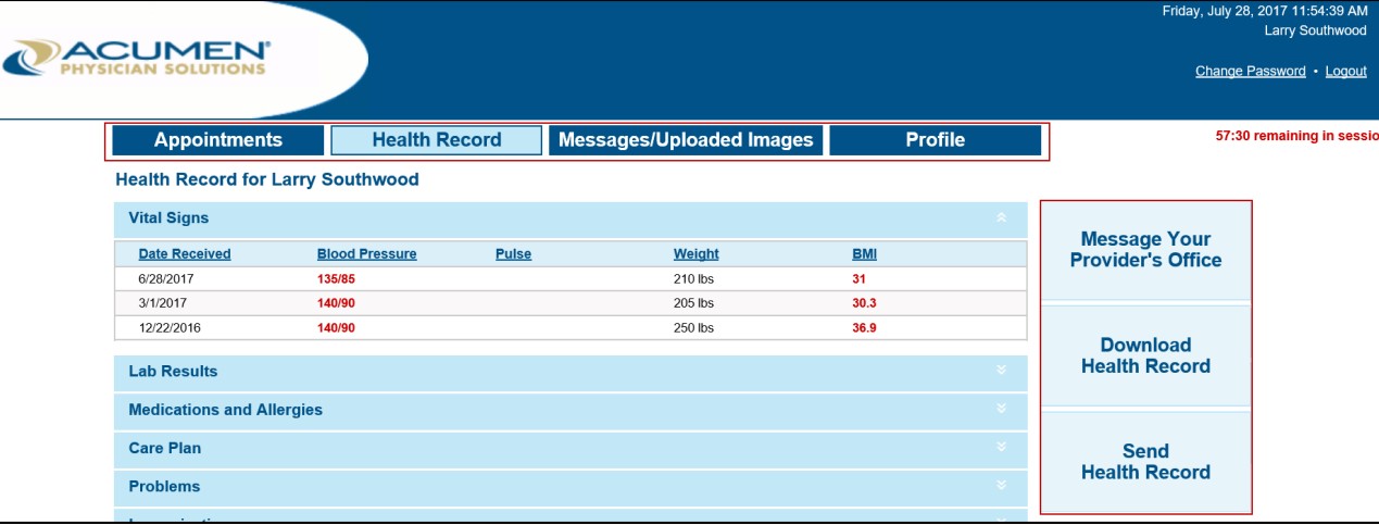 Acumen nEHR Software EHR and Practice Management Software
