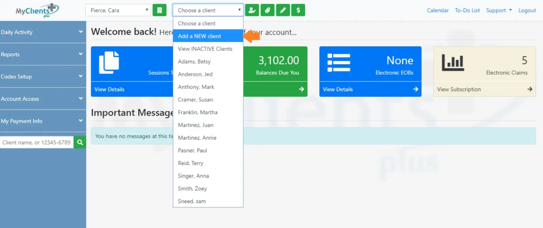 My Clients Plus EHR Software EHR and Practice Management Software