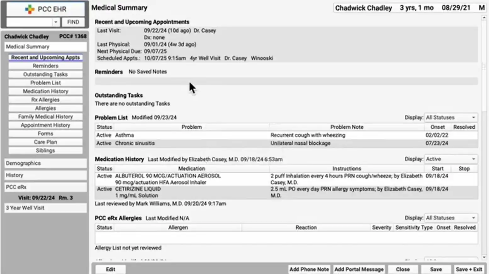 PCC Pediatric EHR Solutions EHR and Practice Management Software