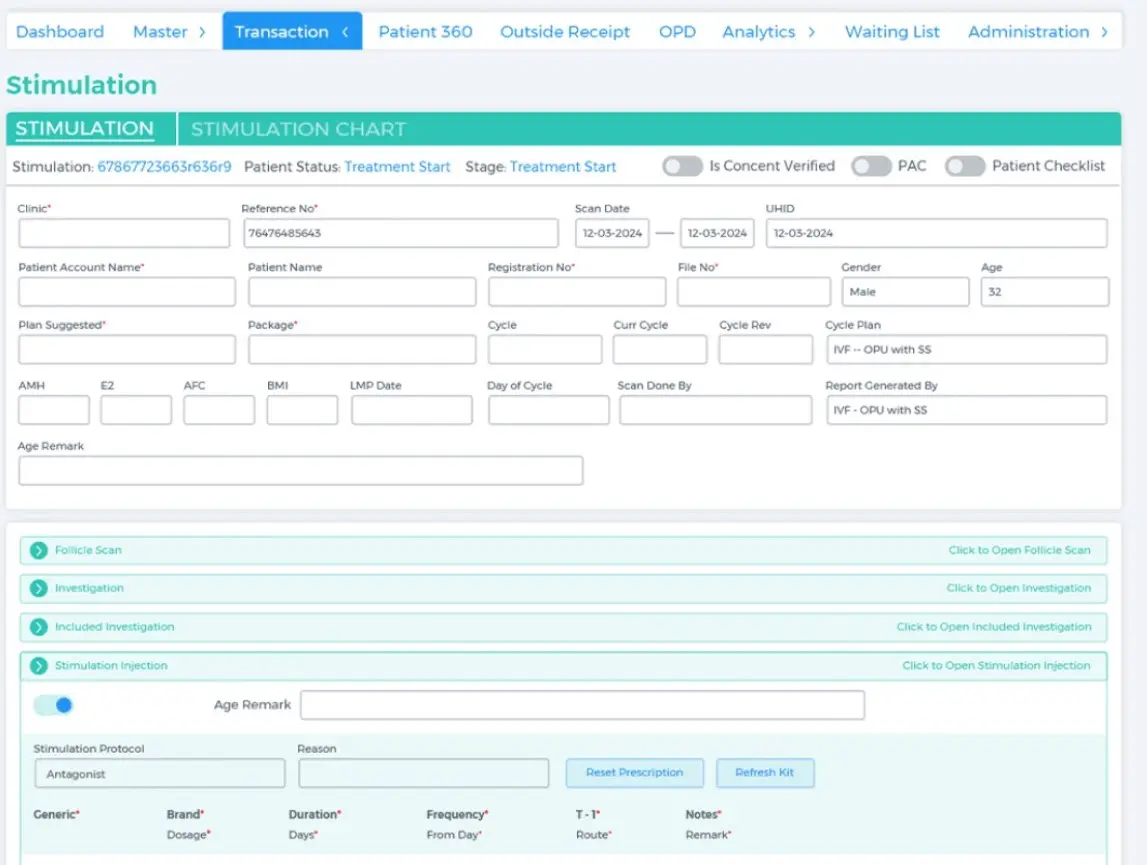 LifeLinkr IVF Clinic Management EMR Software EHR and Practice Management Software