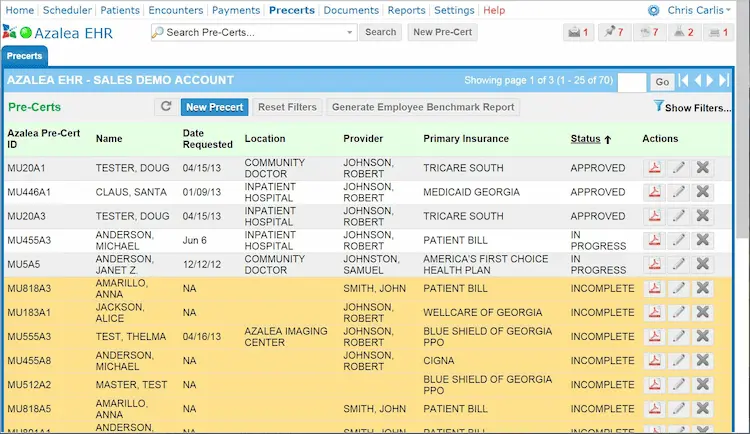 Azalea Health EHR Software EHR and Practice Management Software