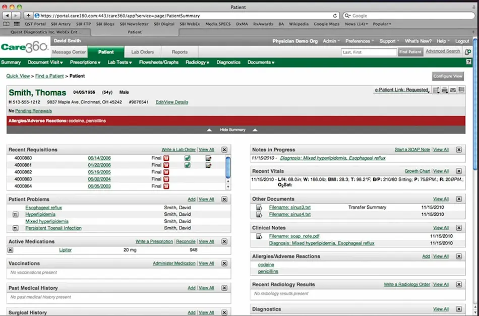 Care360 EMR Software EHR and Practice Management Software