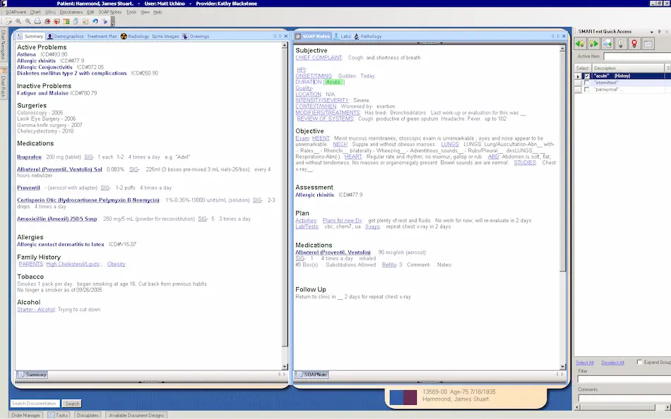 Harmony e/Notes EHR Software EHR and Practice Management Software