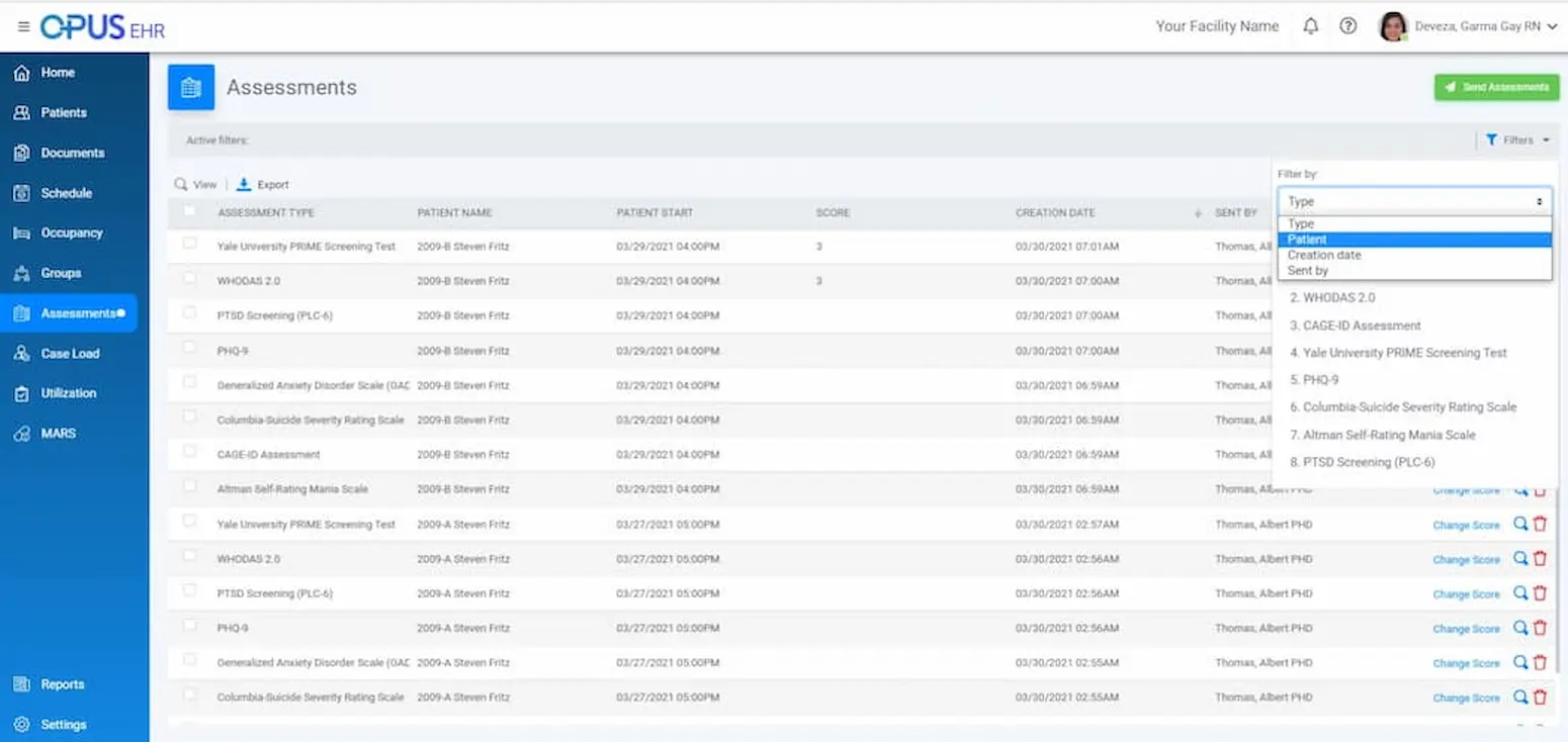 Opus Behavioral Health EHR Software EHR and Practice Management Software