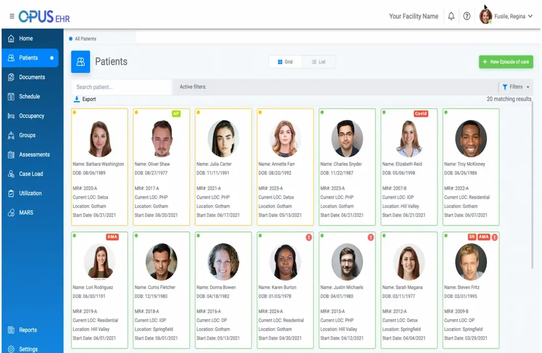 Opus Behavioral Health EHR Software EHR and Practice Management Software