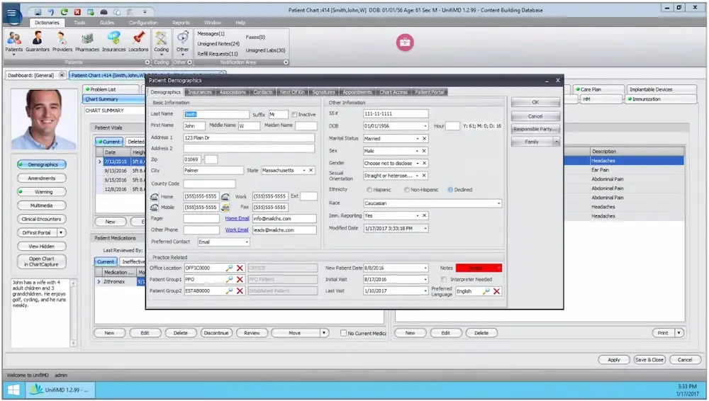 UnifiMD EHR Software EHR and Practice Management Software